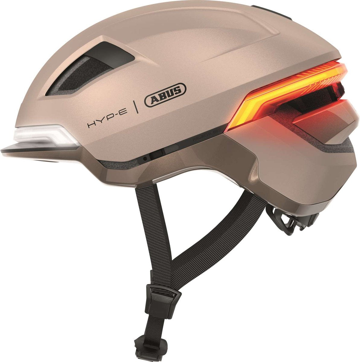 Abus casque de vélo hyp-e champagne gold s - 51-55 cm - or - convient pour une utilisation sur les speed pedelecs - vélos électriques - cyclomoteurs - nta-8776 550 g