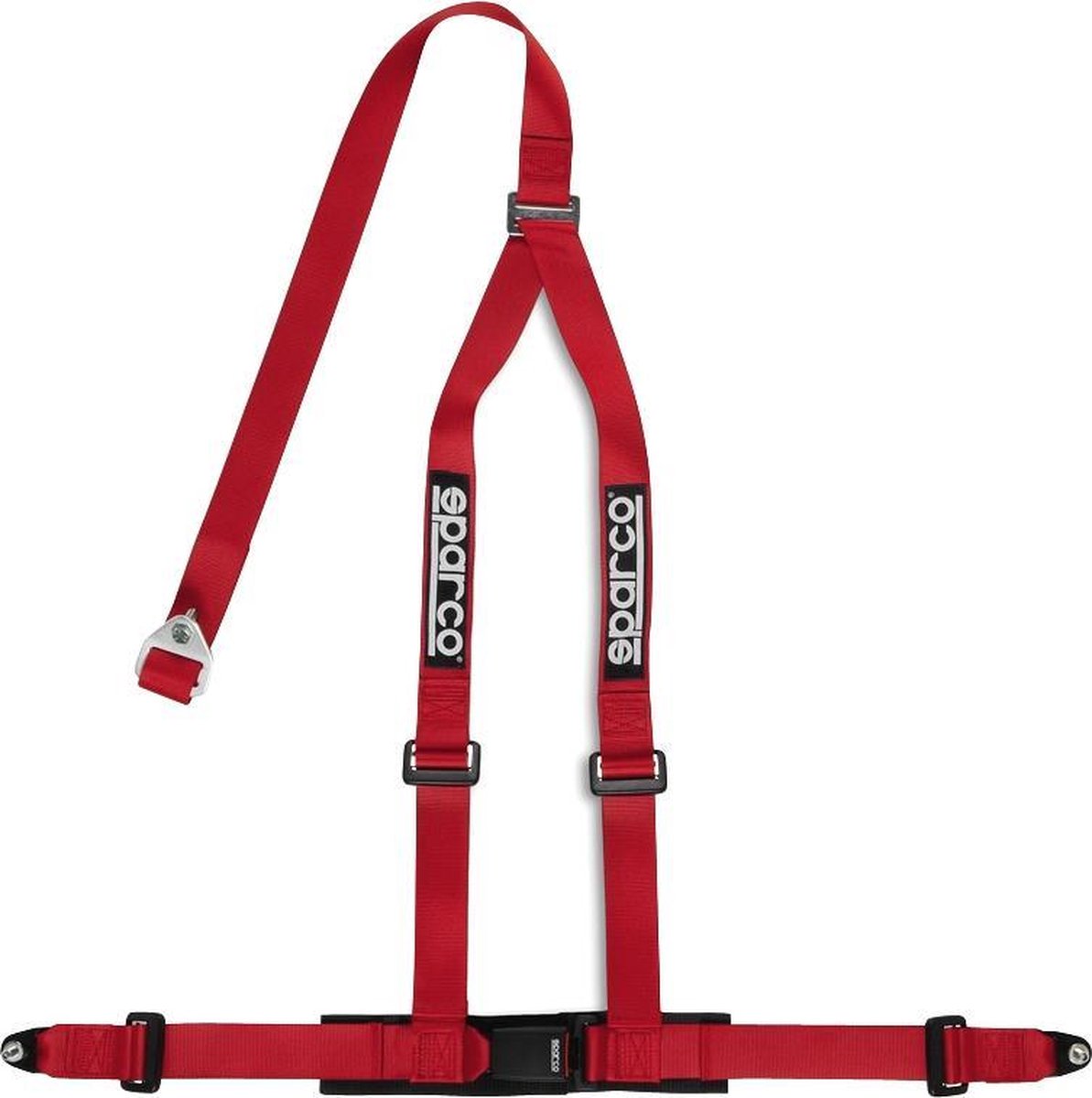 Ceinture de sport Sparco 3 points - rouge - incl. montage par vis (marque e)