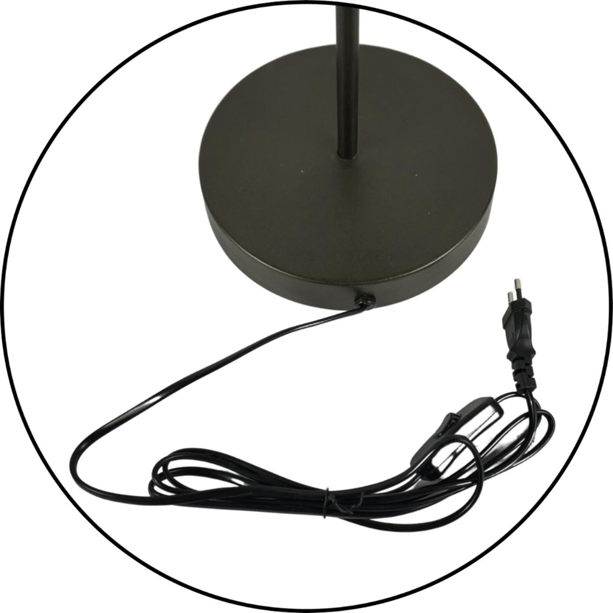 Lampe de table Ngk verre et métal 65cm