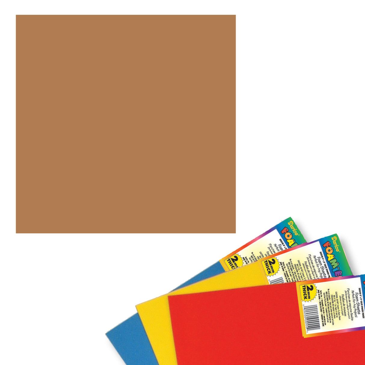 Darice • feuille de mousse foamies 3mm 30x45 cm marron clair