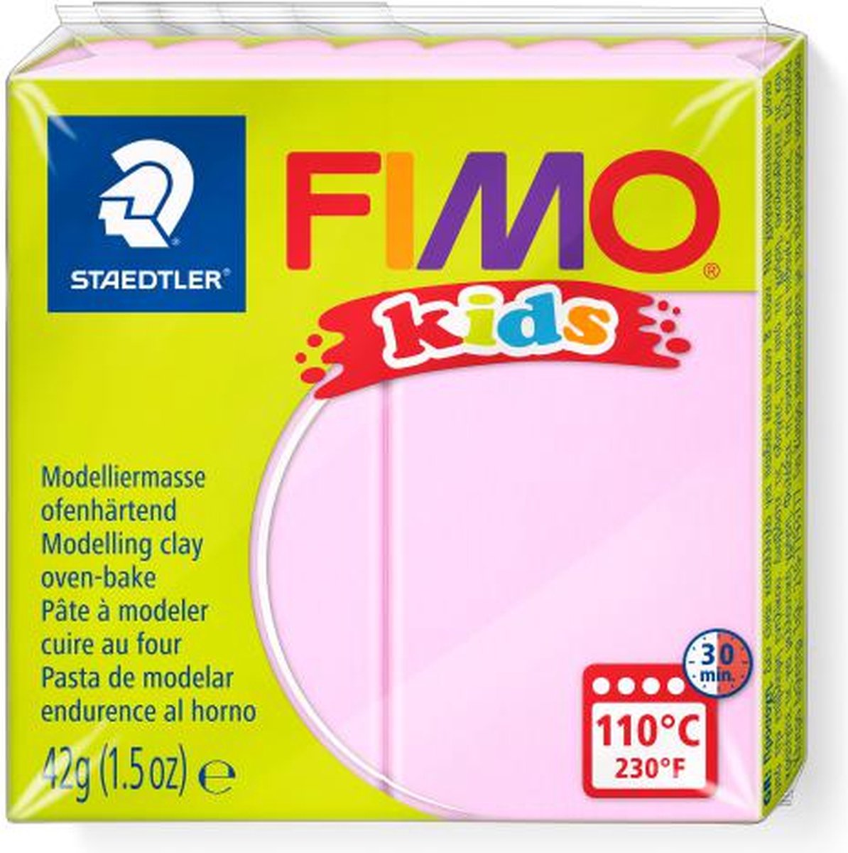 Fimo Kids Mountain Klei, Pink, 42 GR