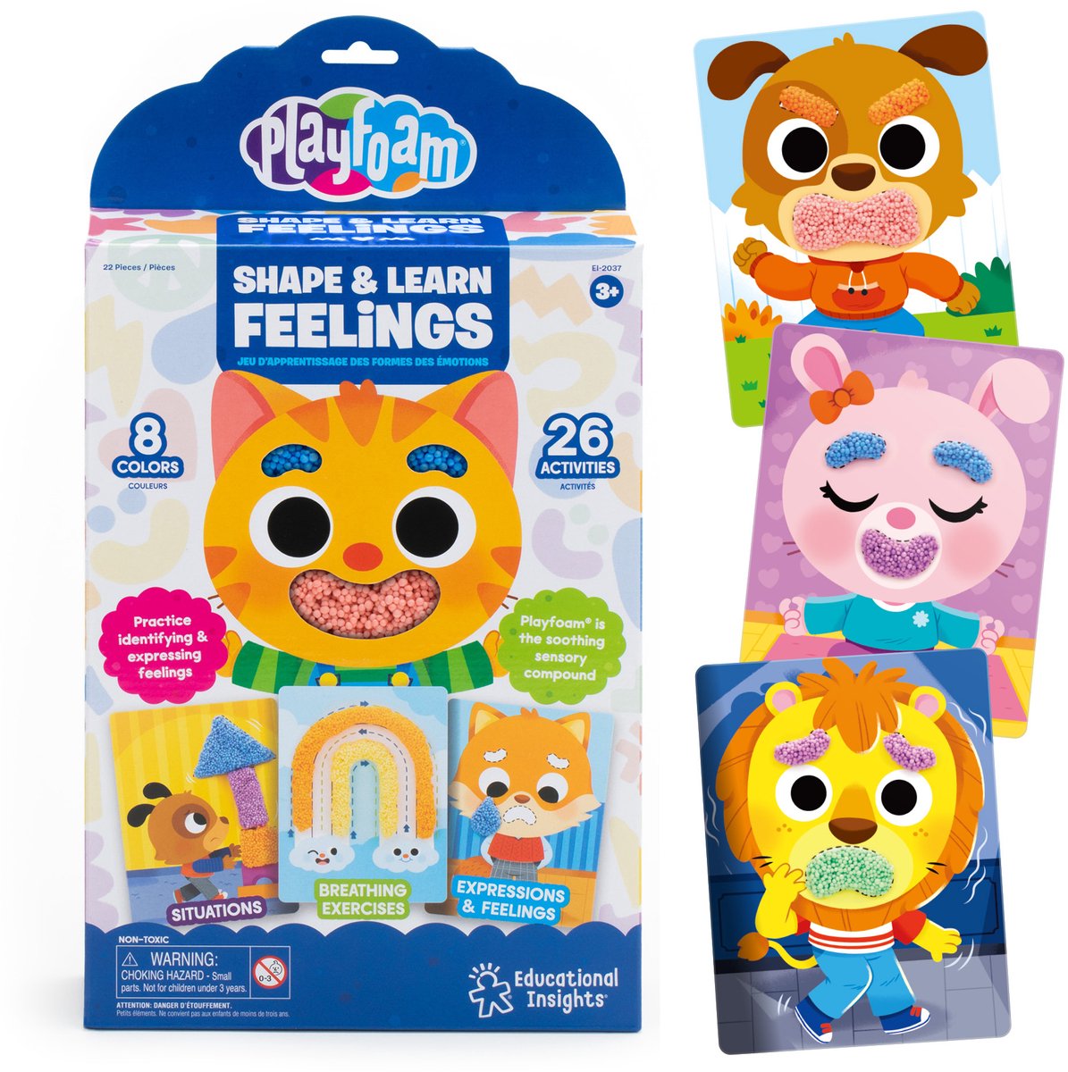 Ressources d'apprentissage Playfoam® Shape Apprendre les sentiments - 3+