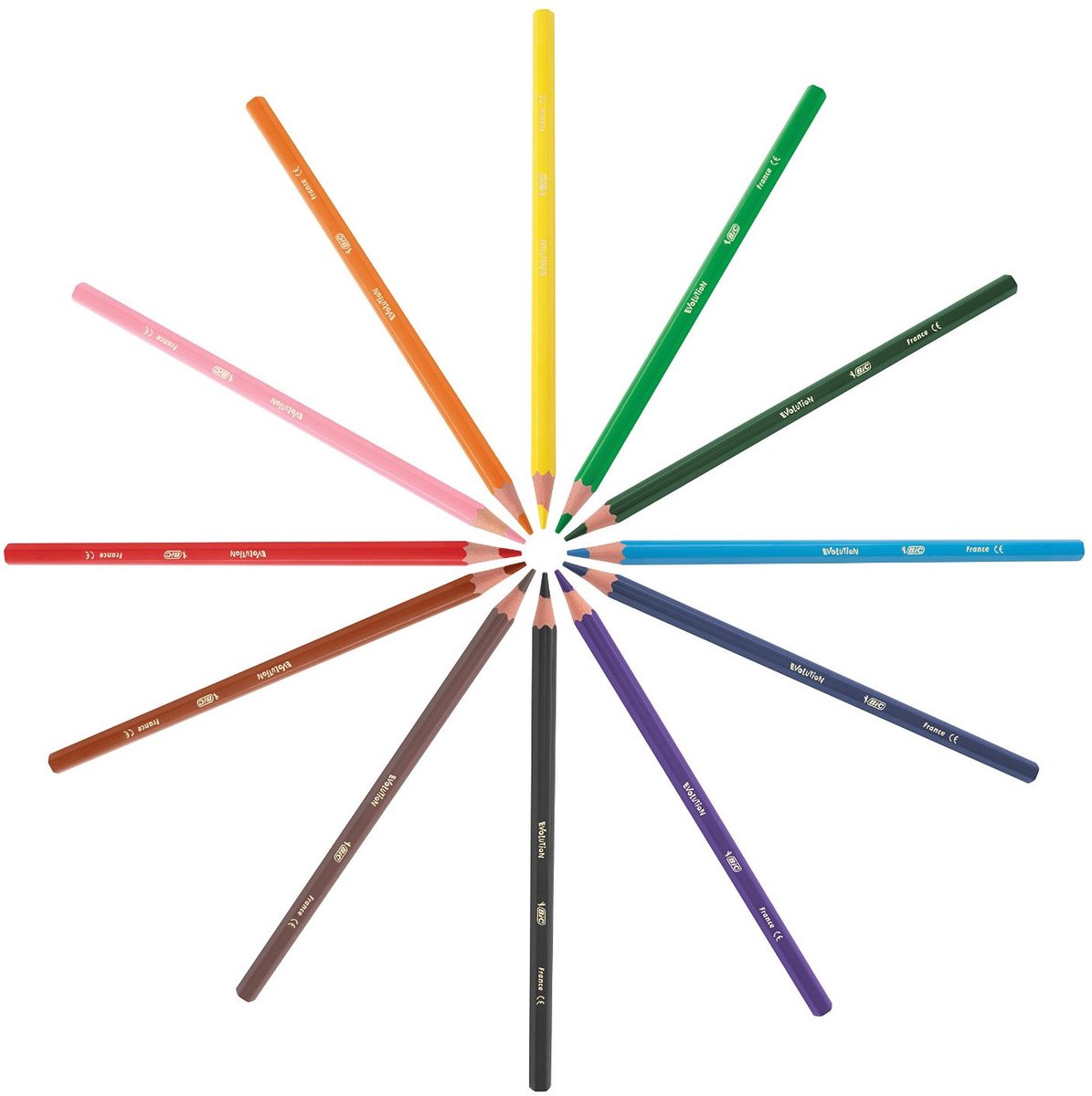 Crayons de couleur Bic ecolutions évolution 144 pièces - plaisir de coloriage durable.