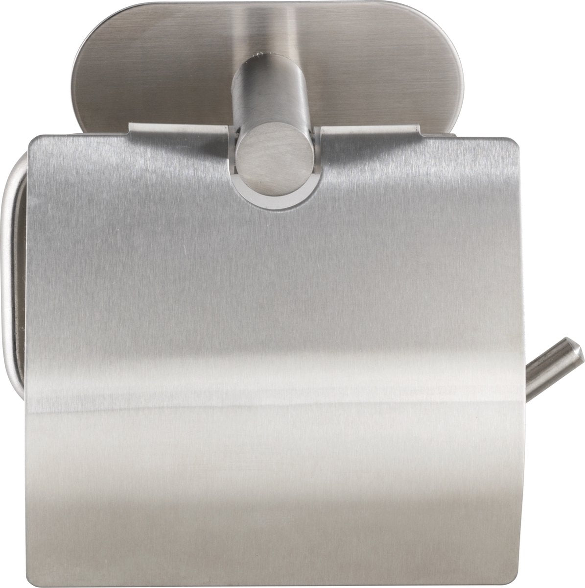 Wenko turbo-loc® Porte-rouleau de papier toilette avec rabat orea acier inoxydable mat - porte-papier toilette - porte-rouleau de papier toilette - montage sans perçage - autocollant - 10 ans de garantie