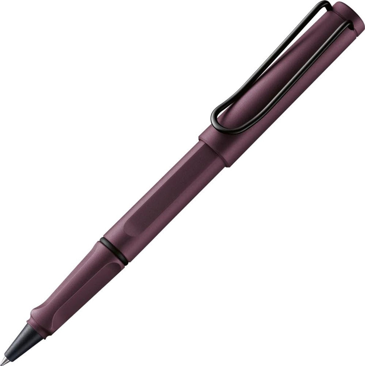 Stylo roller Lamy Safari écarlate | poignée ergonomique | épaisseur d'écriture m | boîtier en plastique ASA robuste | avec recharge pour stylo roller m 63 bleu