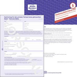 Koopcontract avery zweckform 2257-5 papier blauw