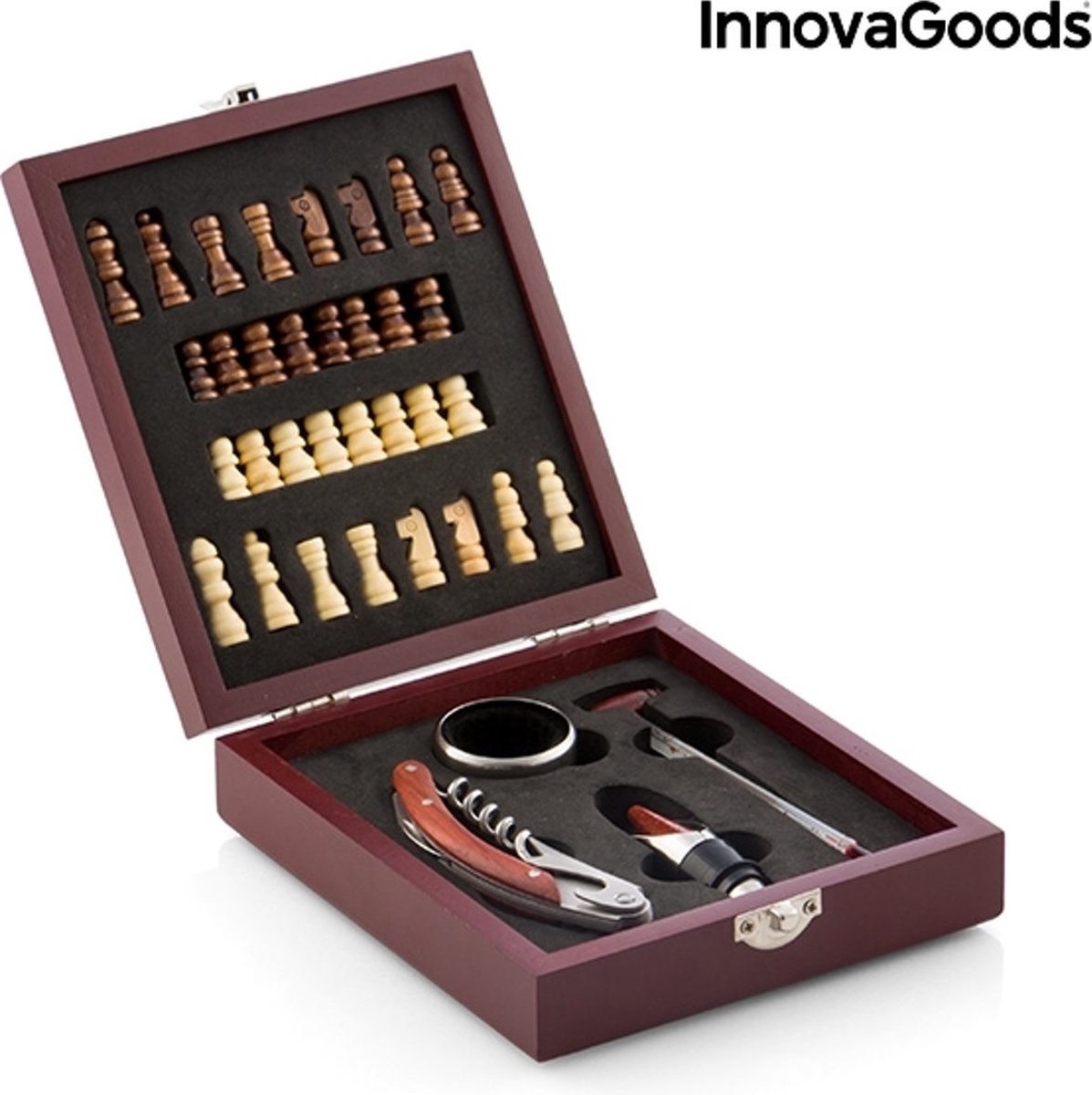 Jeu de vin et d'échecs Innovagoods 37 pièces
