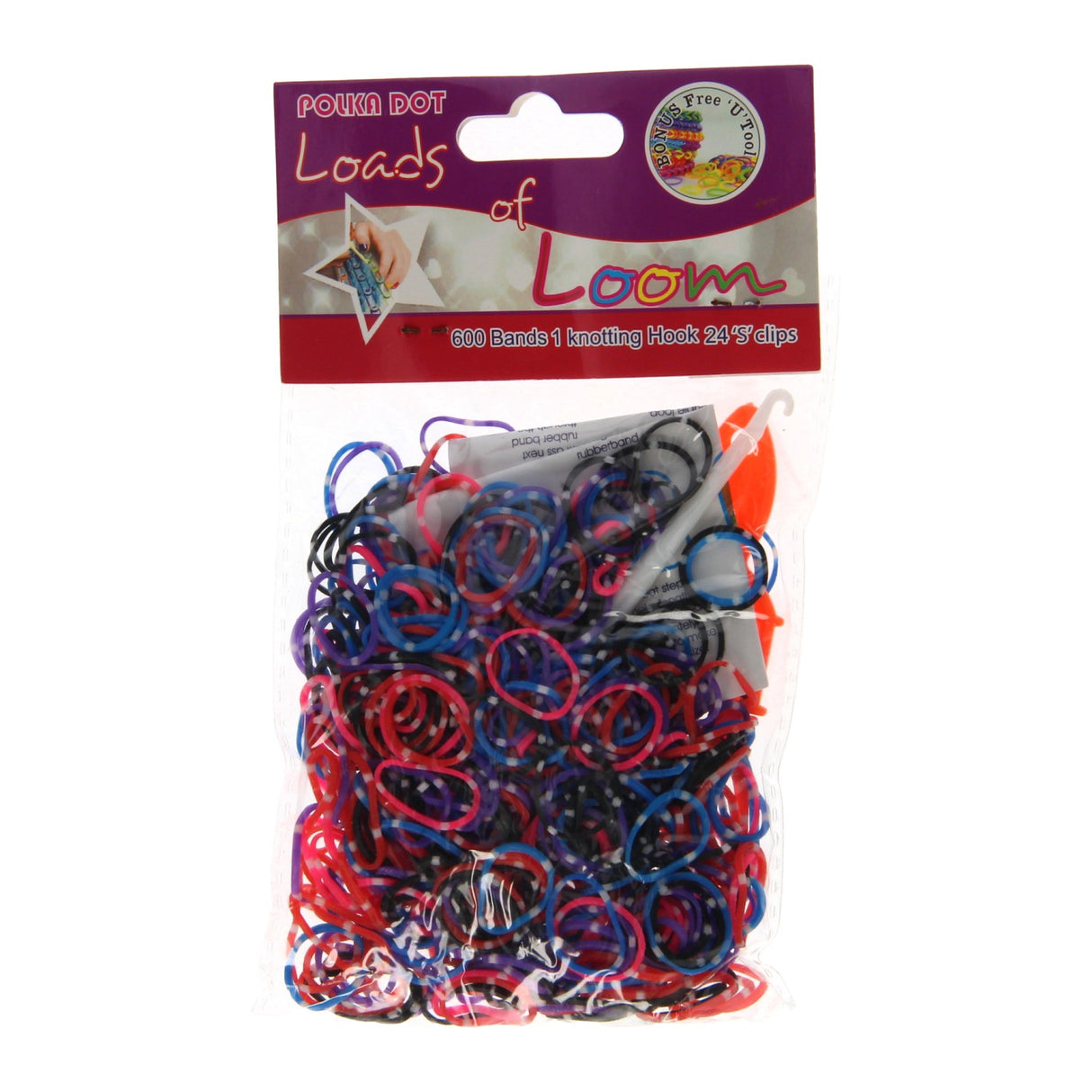 Ensemble de bandes à tisser à pois, 600 pièces.