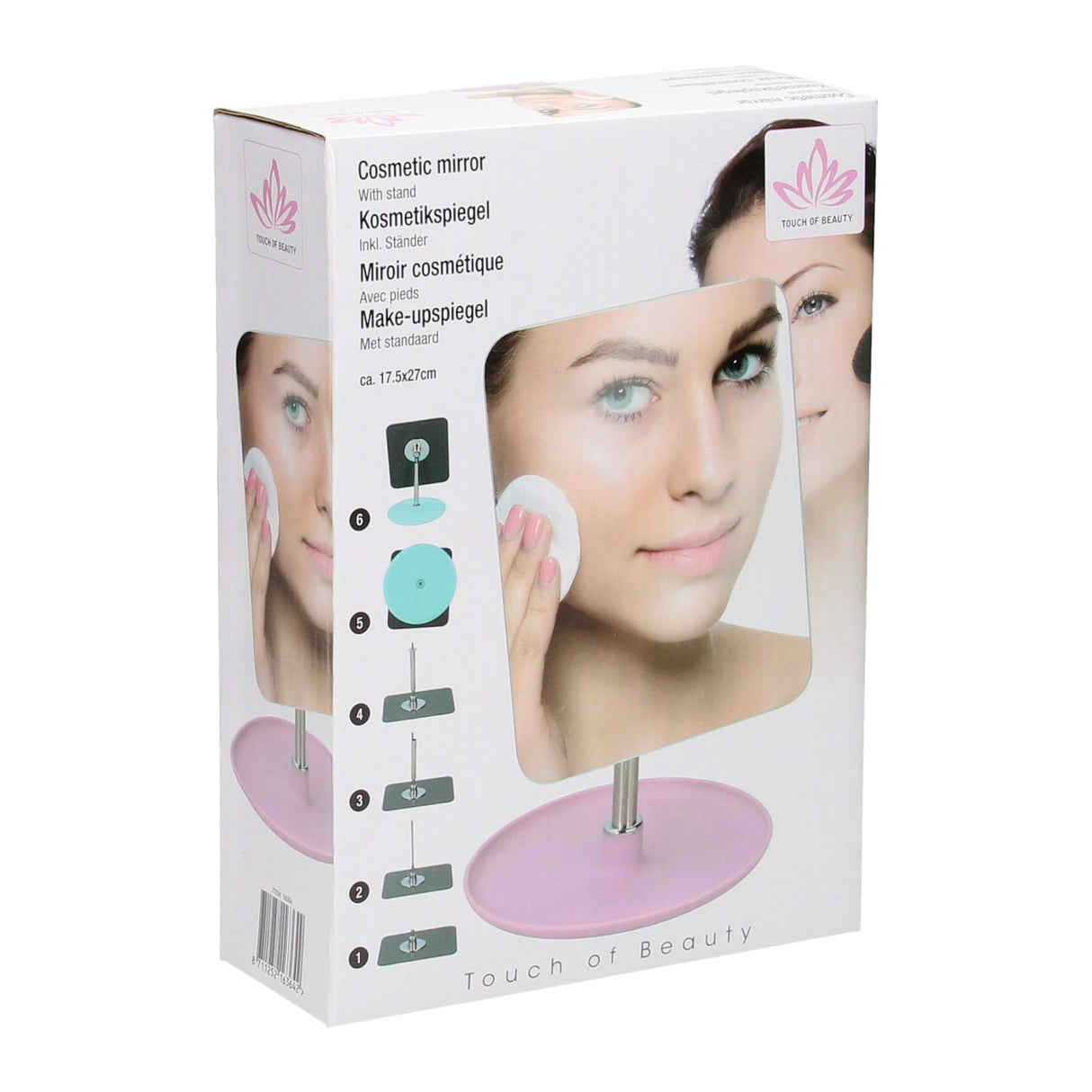 Miroir de maquillage avec standard
