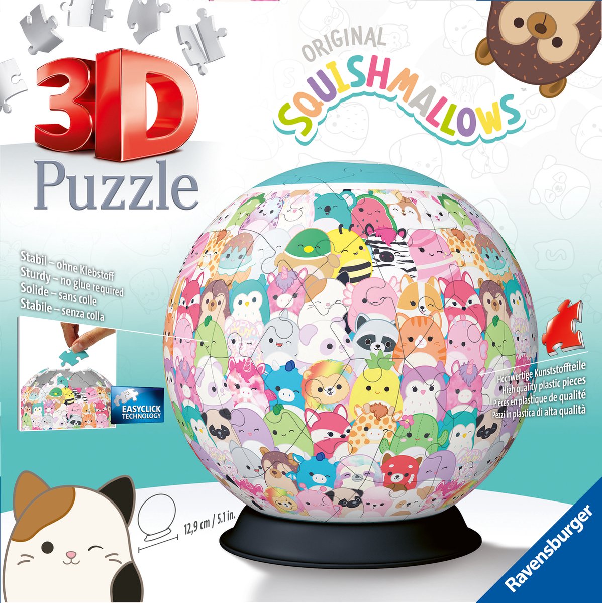Ravensburger 3d Puzzle Squshmallows, 72e.