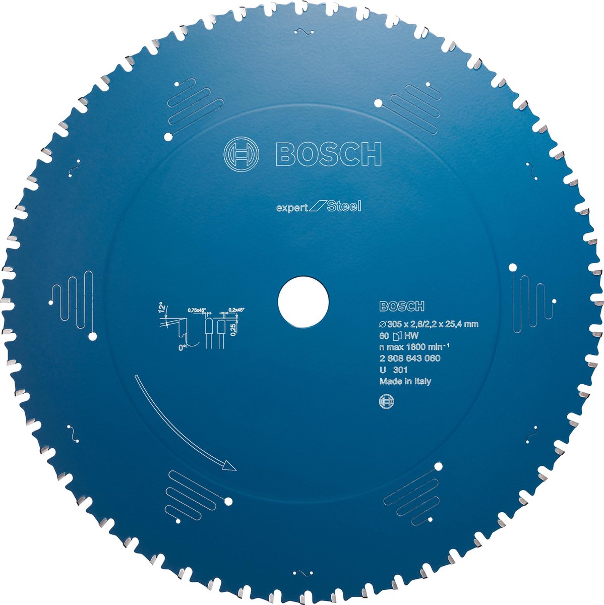 Bosch lame de scie circulaire expert pour acier 210 x 30 x 2,2 mm, 48