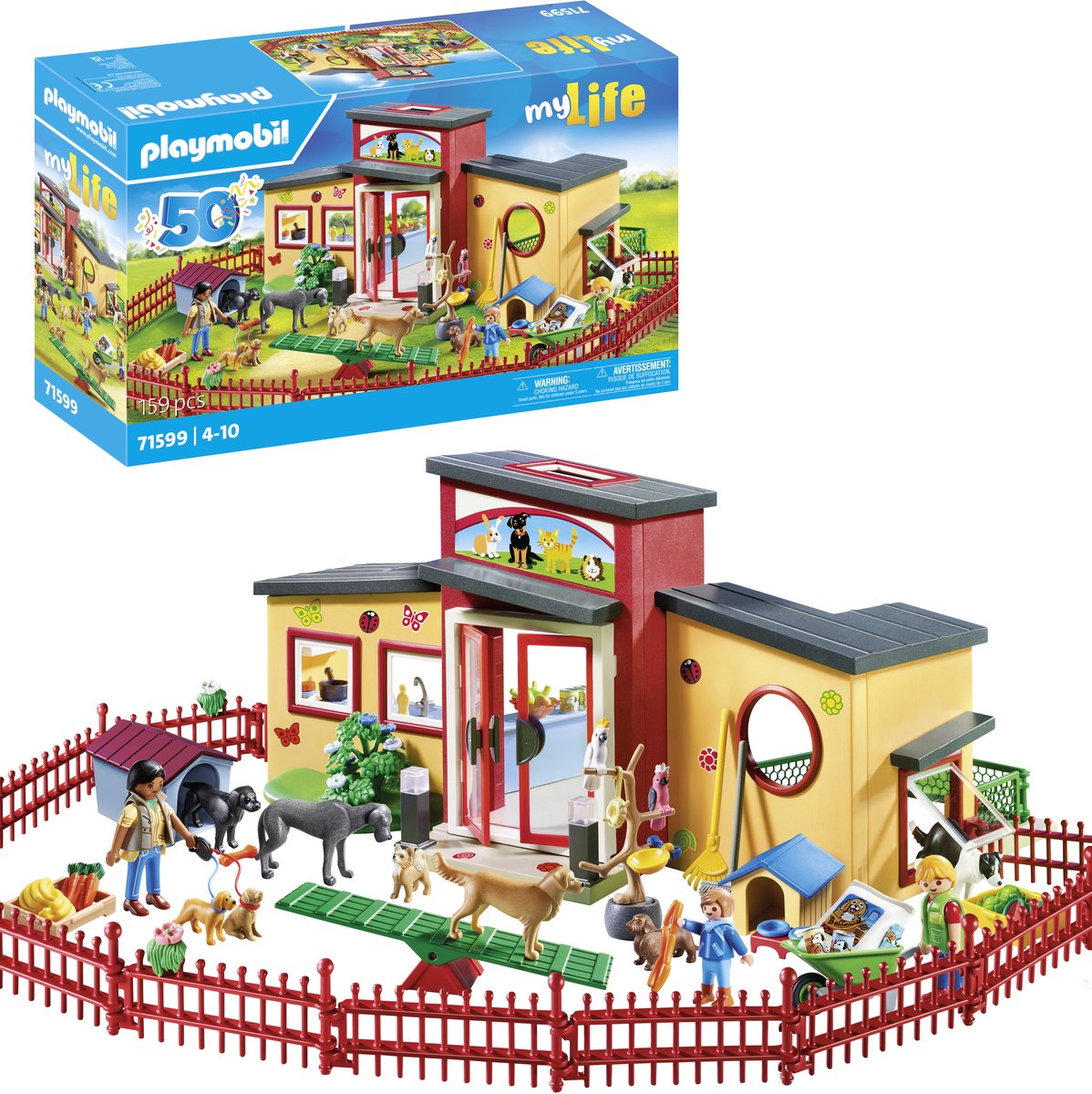 Playmobil ma vie pension pour animaux 50 ans - 71599