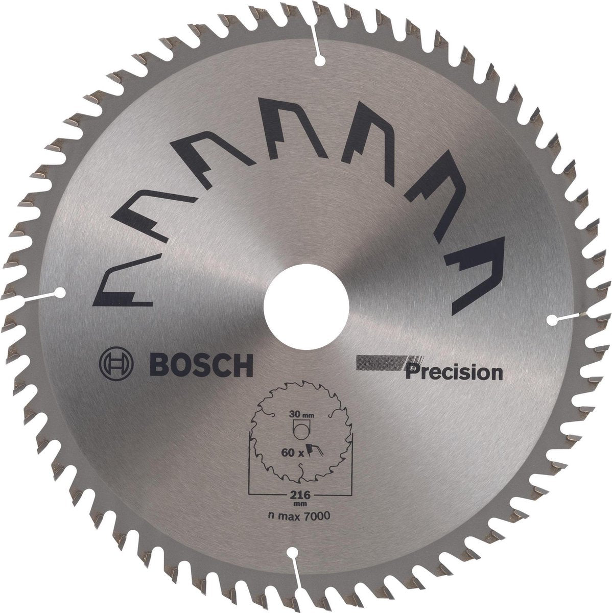 Bosch accessoires lame de scie circulaire précision 216x30x2,5,t60 - 2609256935