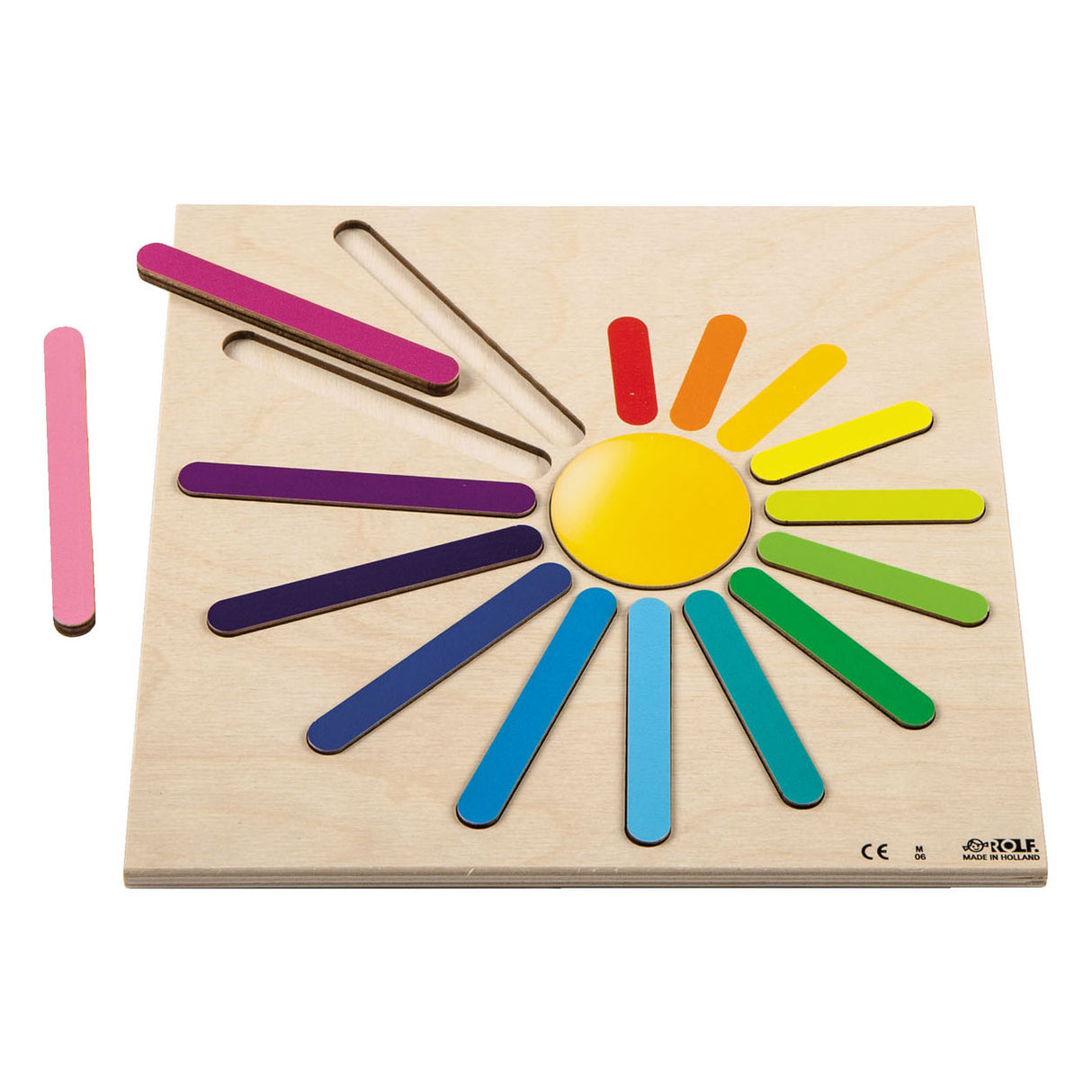 Rolf puzzle en relief rayons arc-en-ciel, 15 pcs.