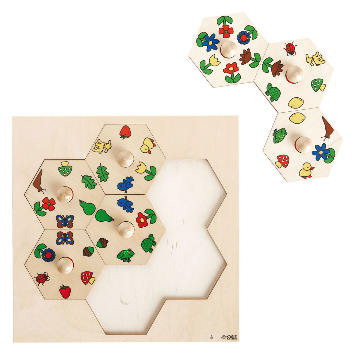 Rolf - puzzle carrousel nature, 7 pcs.