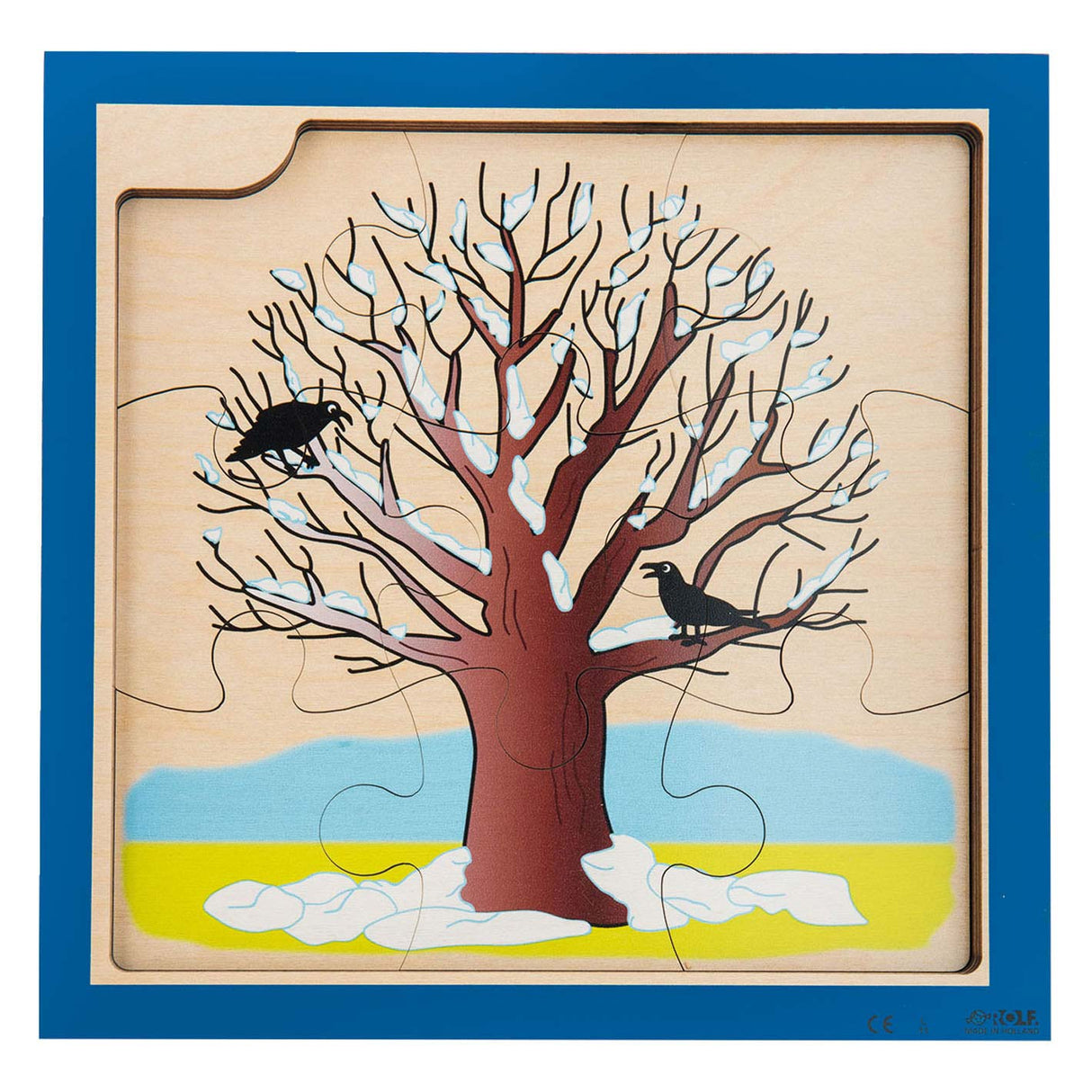 Croissance Rolf et arbre de croissance en bois puzzle à 4 couches, 36 pcs.