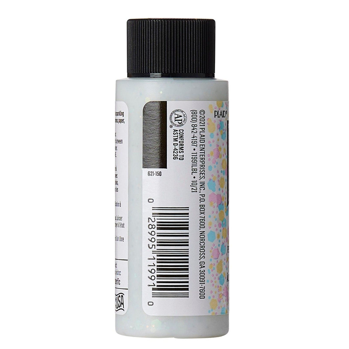 Folkart • peinture acrylique pop pailletée chutes de neige 59ml