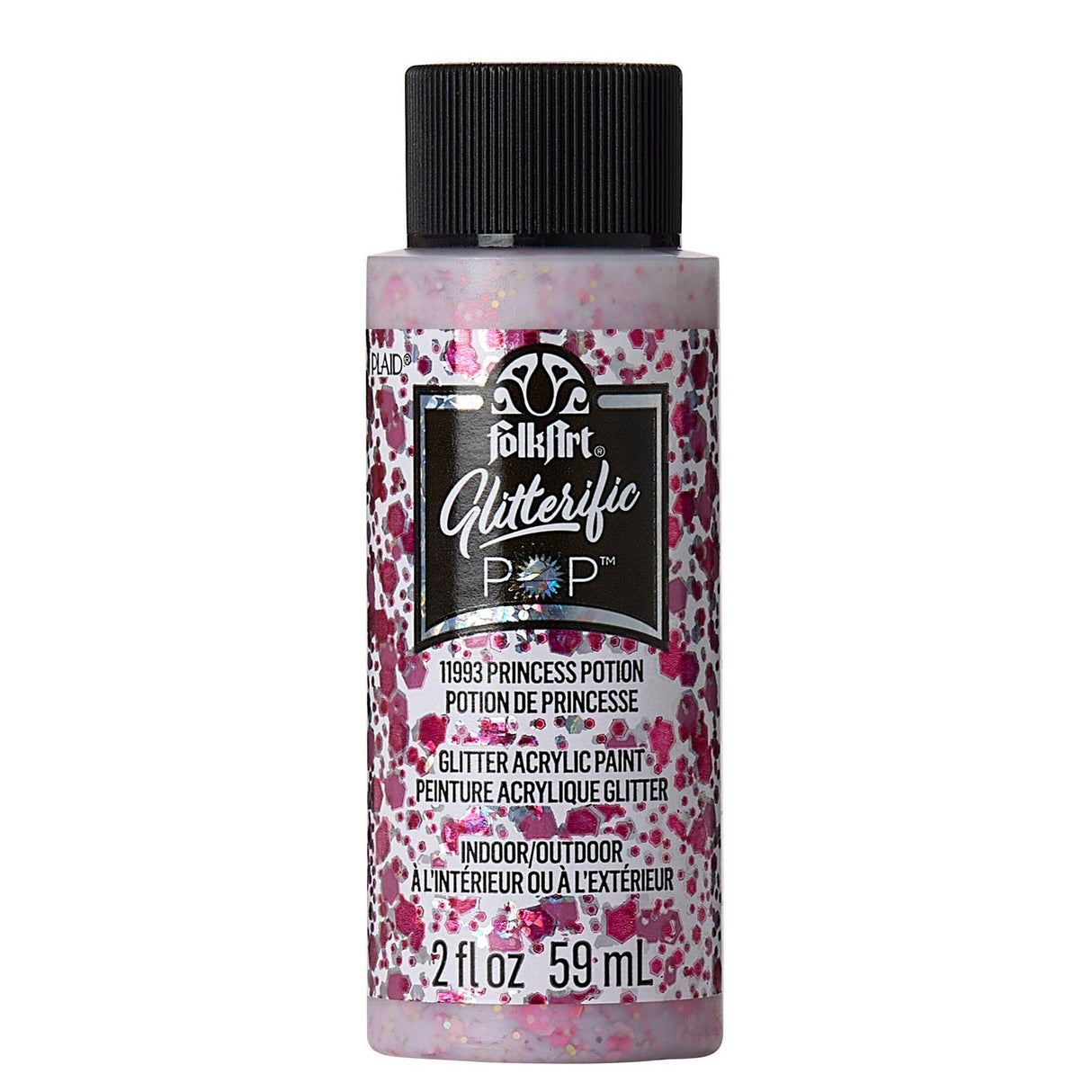Folkart • peinture acrylique pop scintillante potion princesse 59ml