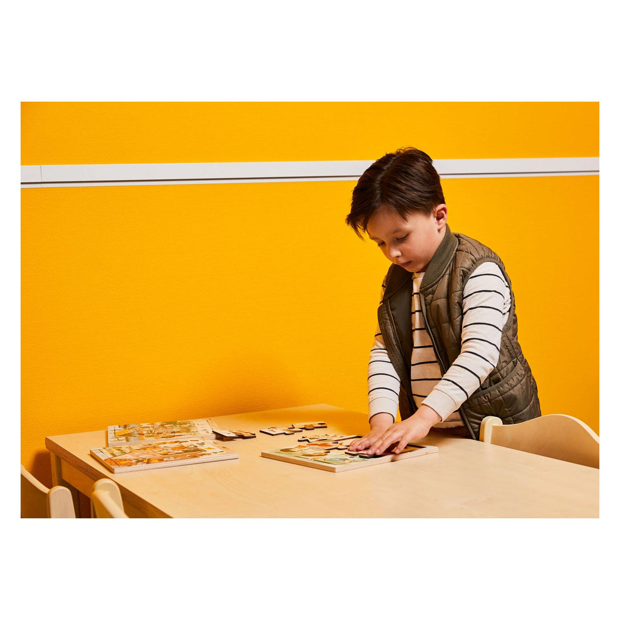 Rolf - série de puzzles en bois Living, lot de 3