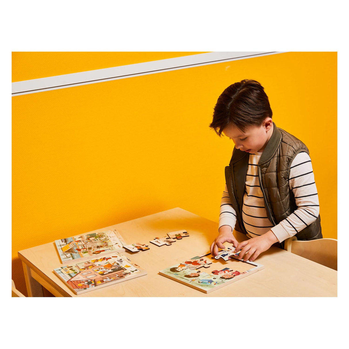 Rolf - série de puzzles en bois Living, lot de 3
