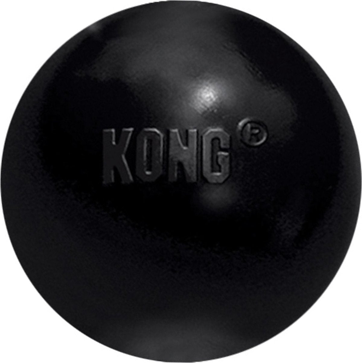 Kong extreme ball - jouet pour chien - noir - m l - ø 7,5 cm