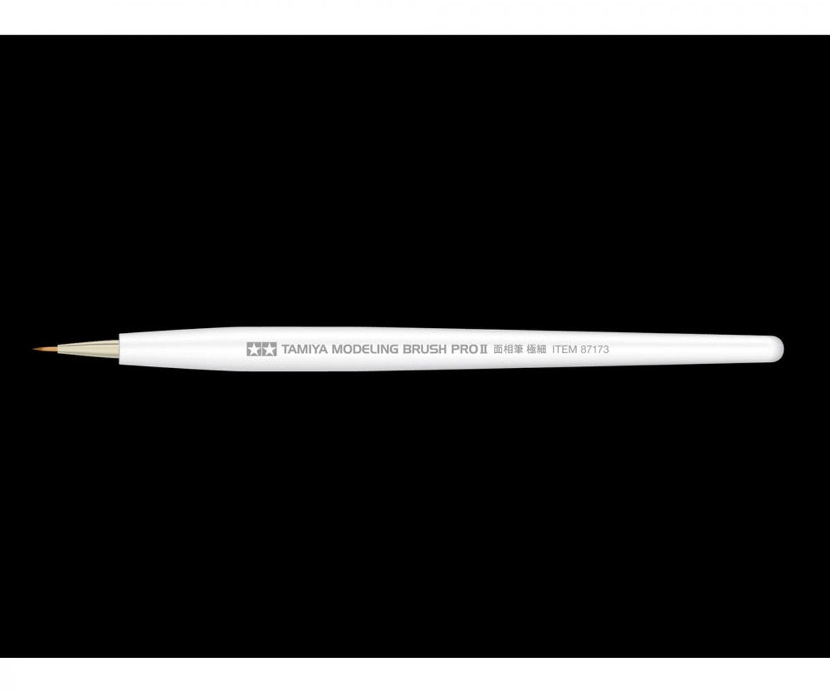 Tamiya hobby brush - 87173 kolinsky brush pro ii - pointu - extra fin 1 pinceau