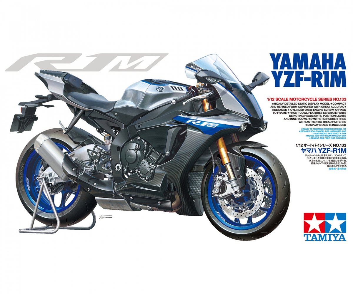 Tamiya maquette véhicule militaire - 14133 yamaha yzf-r1m plastique - 1:12 - modélisme
