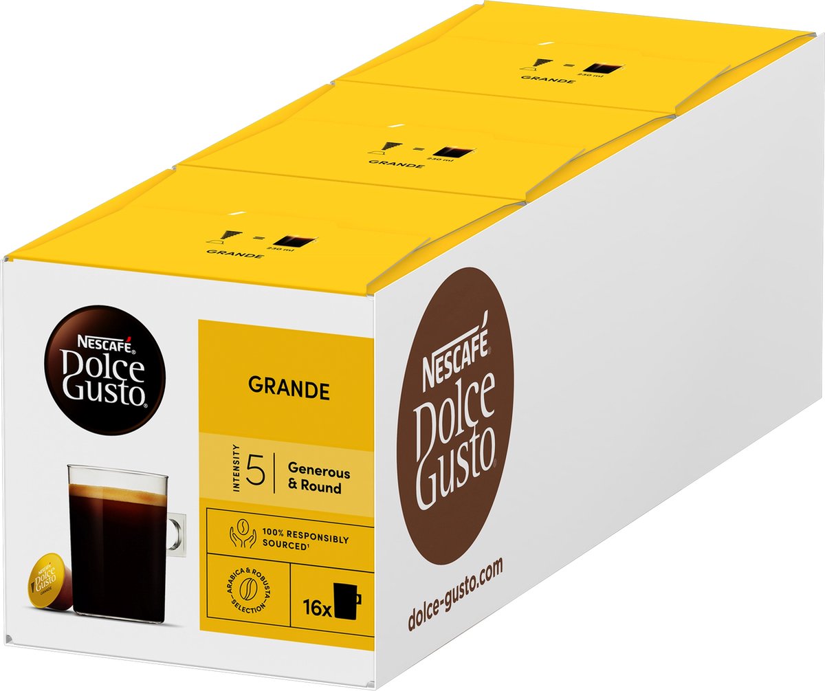 Nescafé dolce gusto capsules grande - 48 tasses à café pour 48 tasses de café