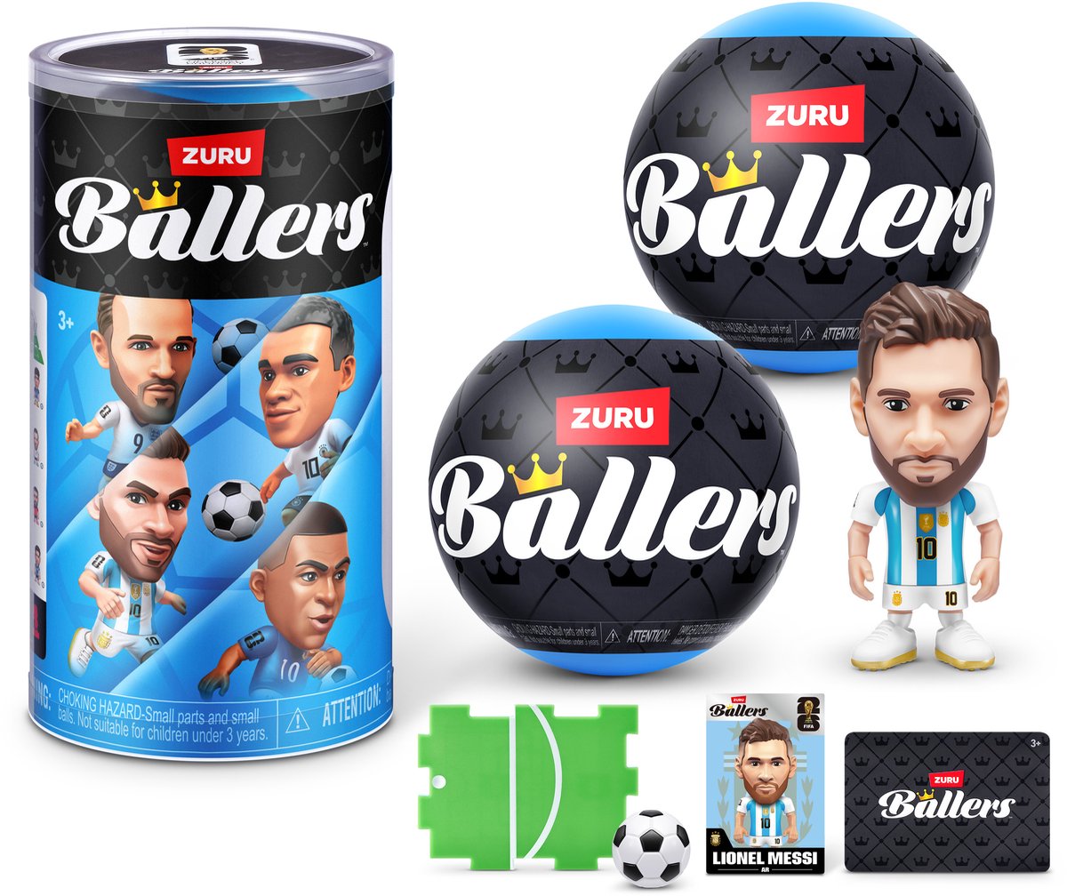 Mini Coupe du Monde FIFA 2026 série 1 - pack de 2 - ballon surprise Zuru Ballers avec joueur de football