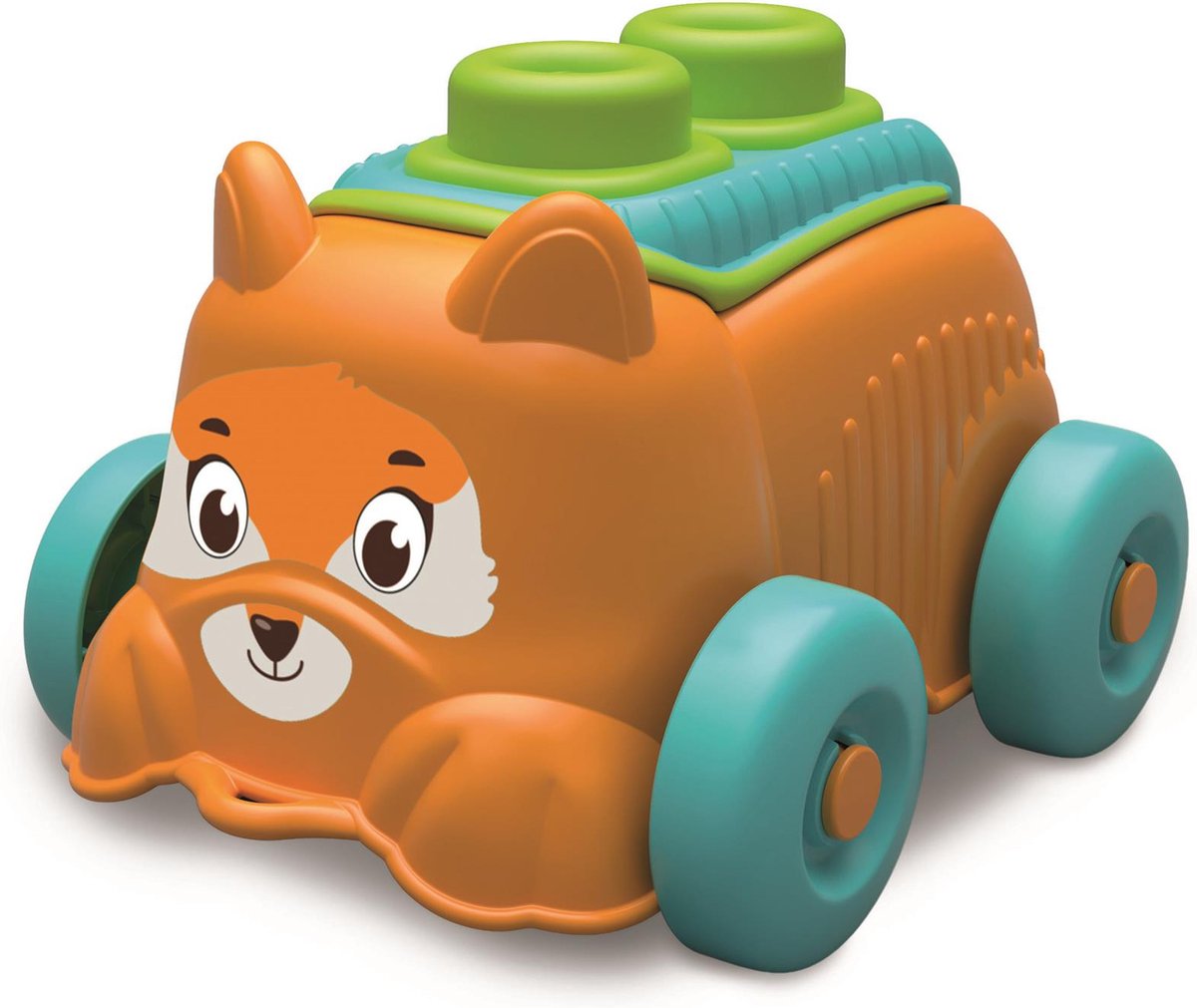 Clementoni soft clemmy - seau avec jeu de construction et chien - blocs souples à empiler - jouets pour bébés à partir de 6 mois