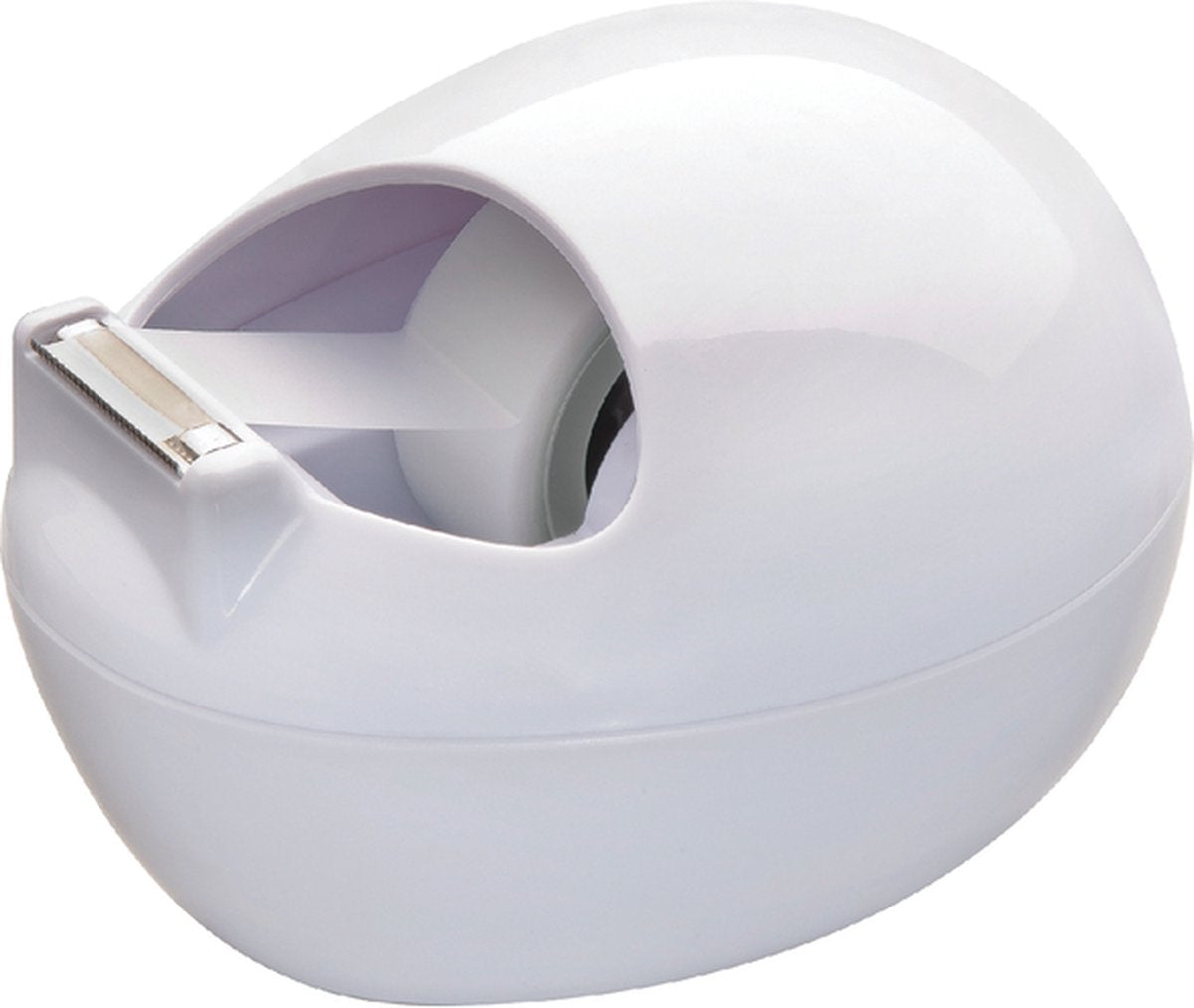 Dévidoir de ruban Scotch ® design en forme de rocher par Karim Rashid, blanc + 1 rouleau de ruban adhésif ® magic™ 19 mm x 7,5 m