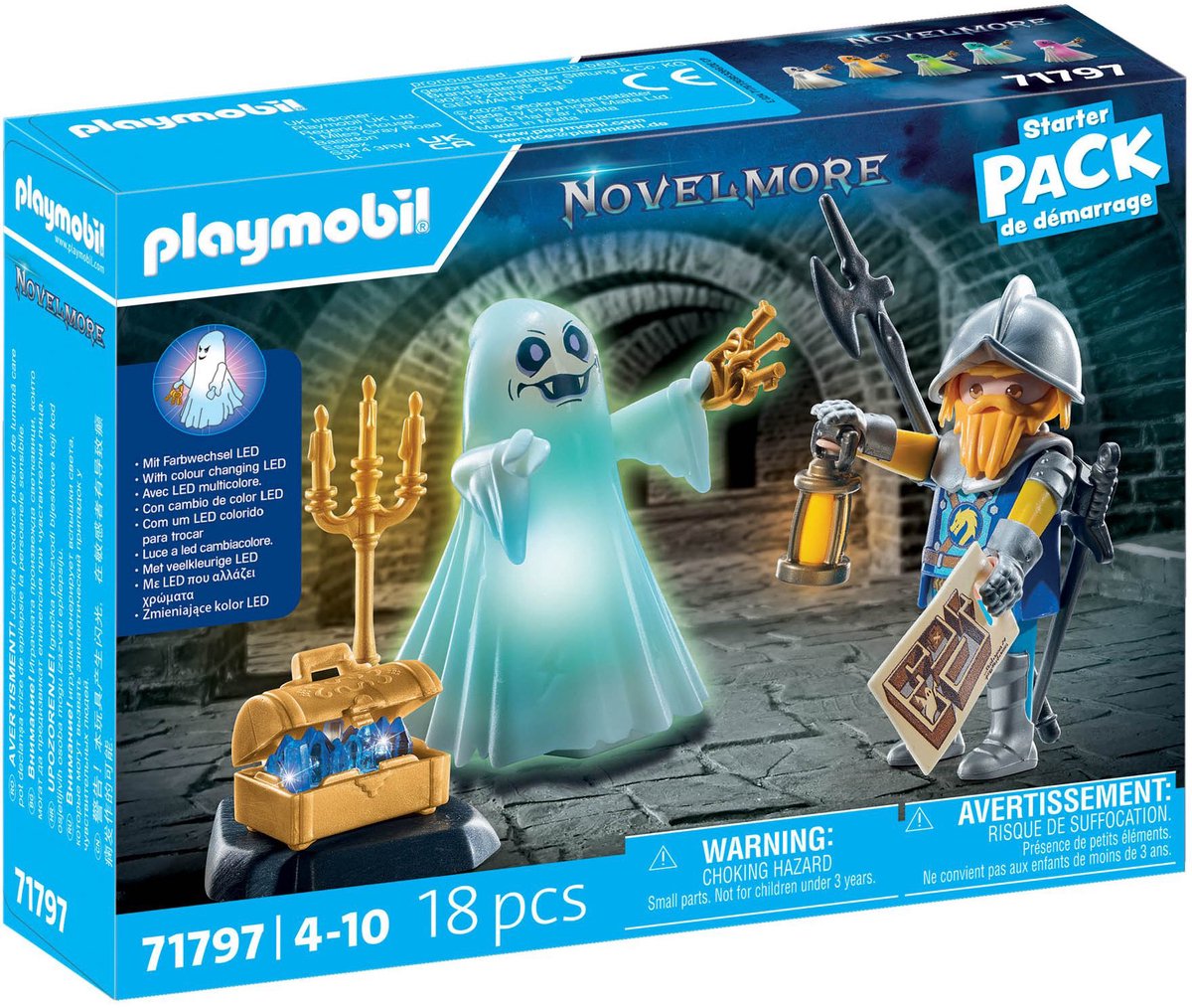 Playmobil 71797 fantôme et chevalier romancier