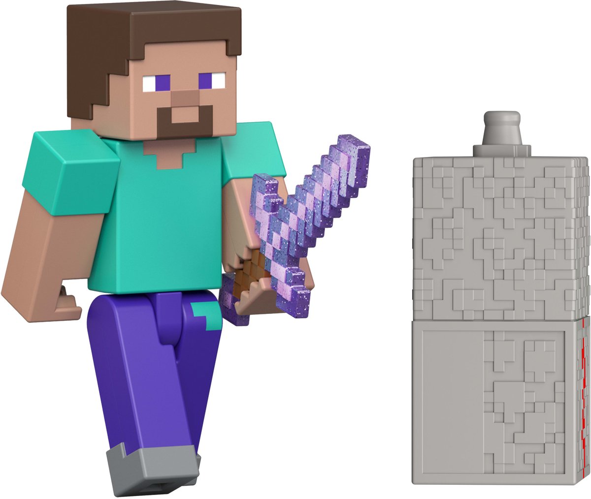 Mattel figurine minecraft steve figurine 8 cm