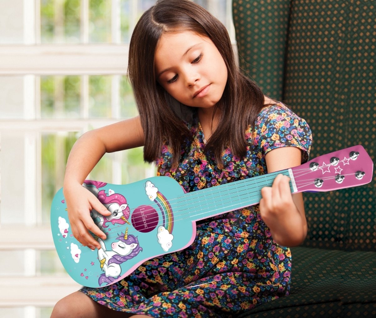 Lexibook ma première licorne guitare en bois – 21'' 53 cm