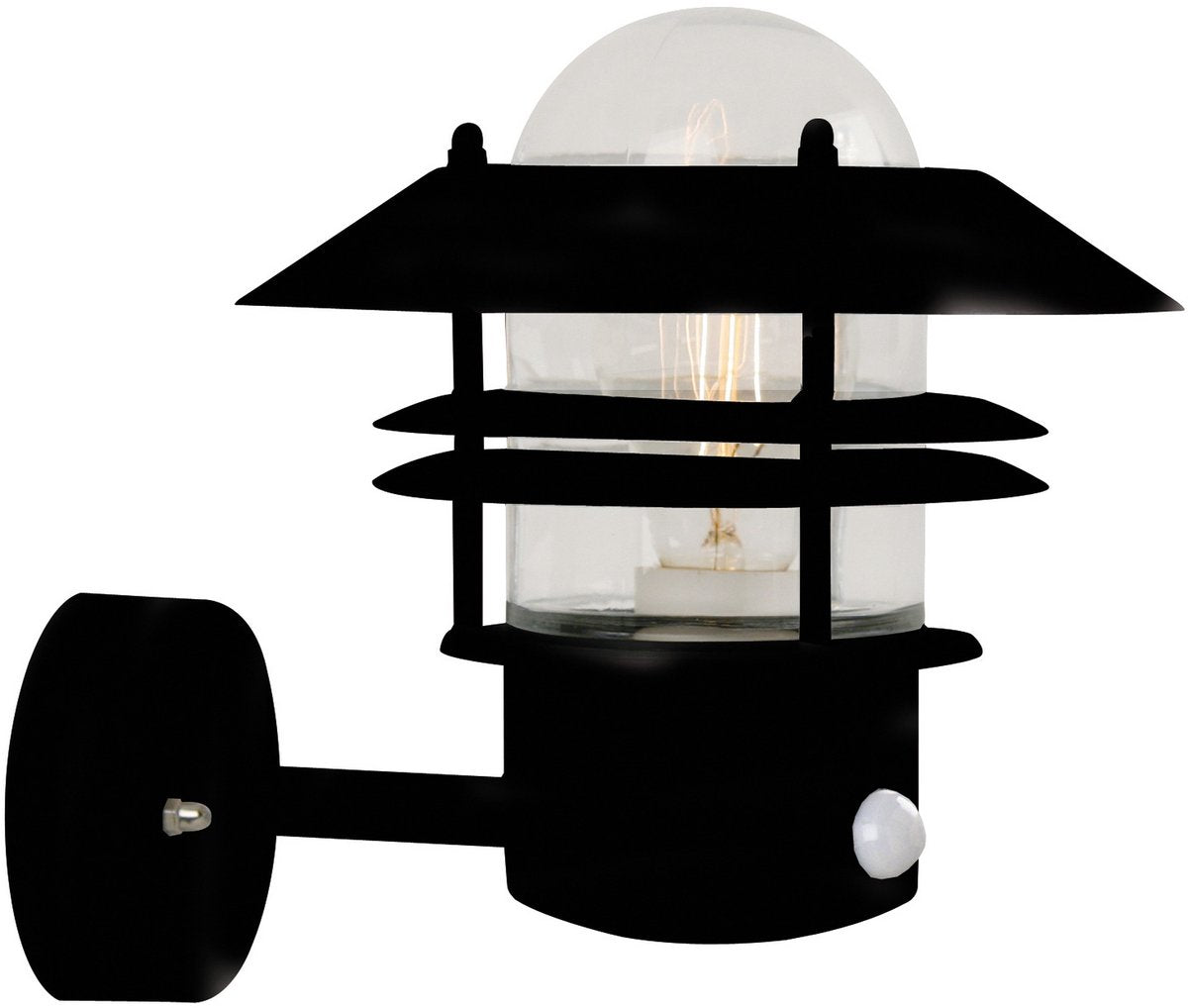 Nordlux maison en rondins-applique murale-up-sensor-e27-noir