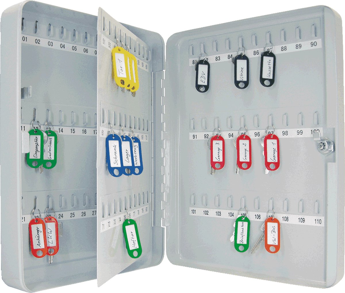 Armoire à clés sans marque sans marque modèle x - tôle d'acier 110 clés