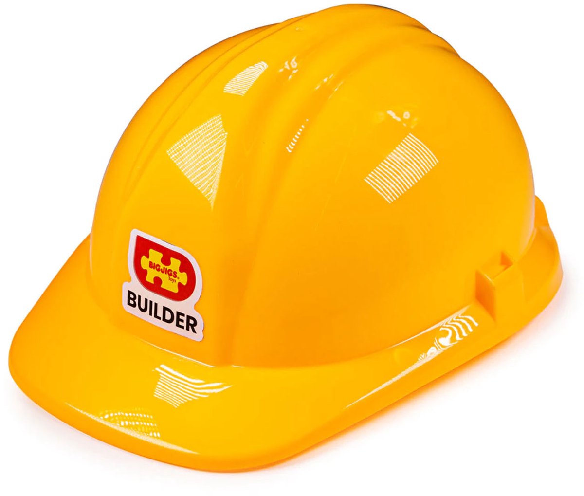 Casque de chantier jaune pour enfant Bigjig's