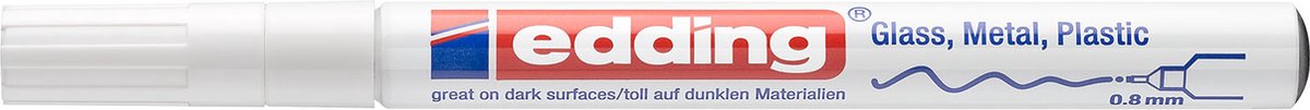 Edding • 780 marqueur peinture 0,8 mm rond blanc