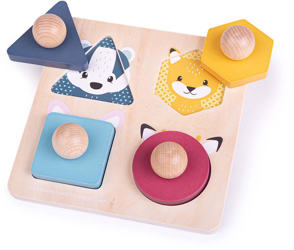 Puzzle en forme d'animal en bois Bigjigs
