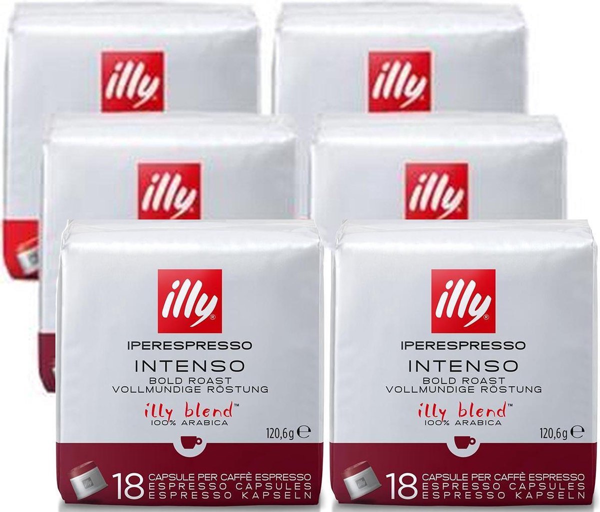 Illy - Café iperespresso maison intenso 6 x 18 capsules