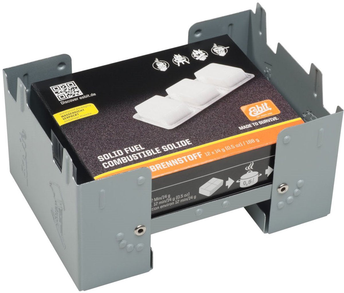 Réchaud de poche Esbit Burner L - avec cubes de 12x14 gr - compact