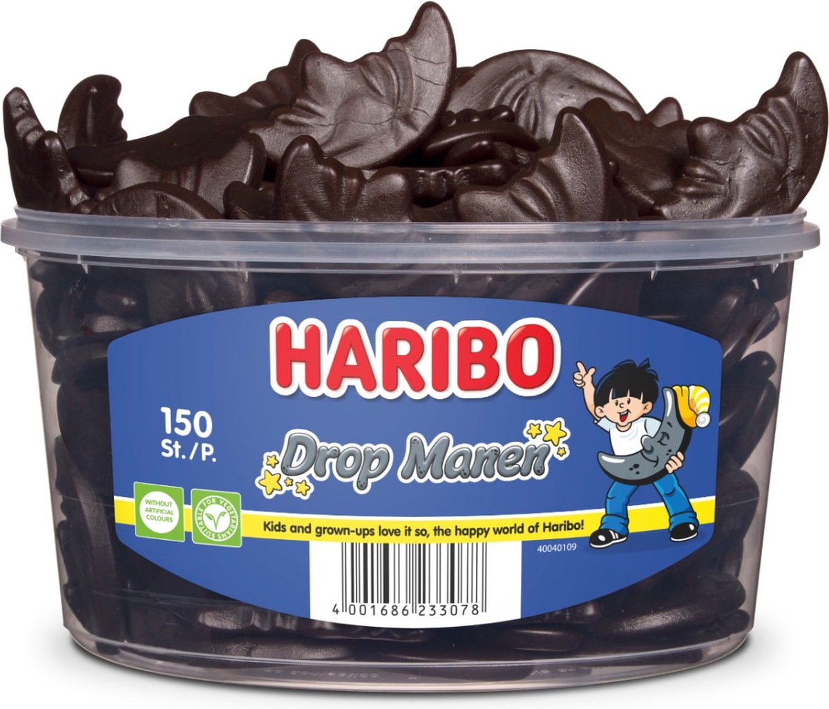 Demi-lunes de réglisse Haribo (150 pièces)