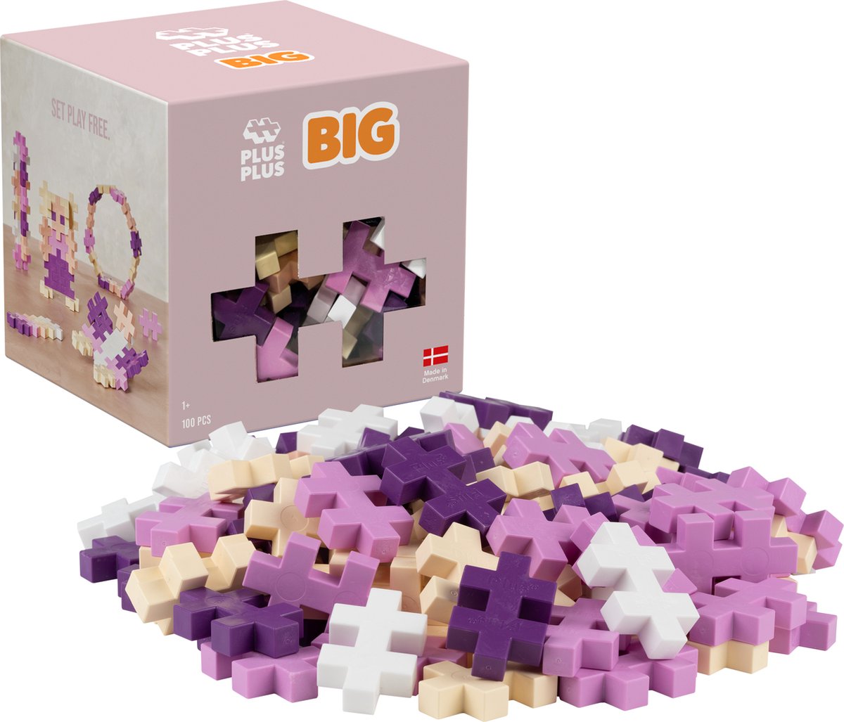 Ensemble de construction Plus-Plus Big Bloom 100 pièces - 3491 - jouets de construction enfants - jouets de construction - ensemble avec blocs de construction - à partir de 1 an