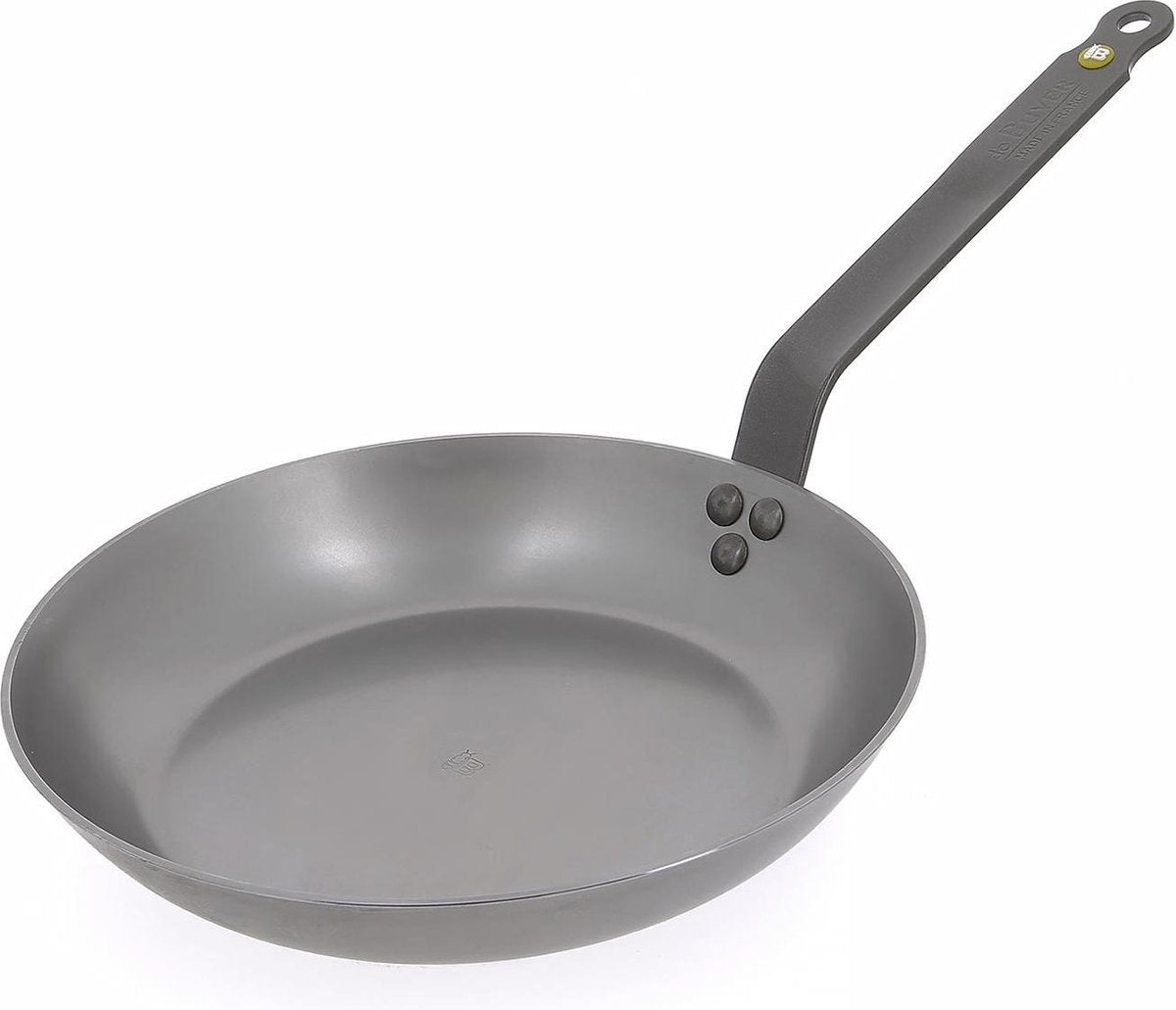 Poêle Debuyer de Buyer Mineral B 20 cm - Tôle d'acier - Sans PFA - Effet antiadhésif naturel - Fabriquée en France