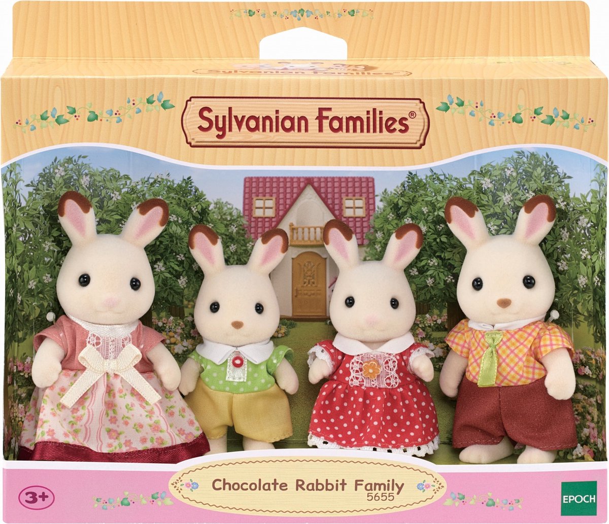 Famille de lapins en chocolat des familles Sylvanian - 05655