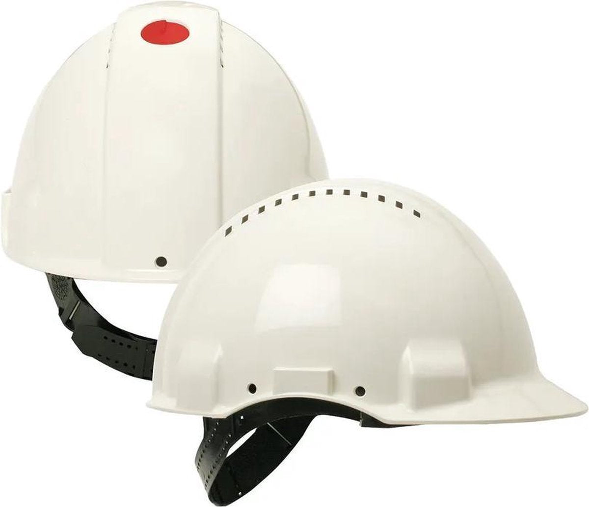 Casque de sécurité 3m uvicator pinlock ventilation bandeau en plastique blanc g3000cuv-vi