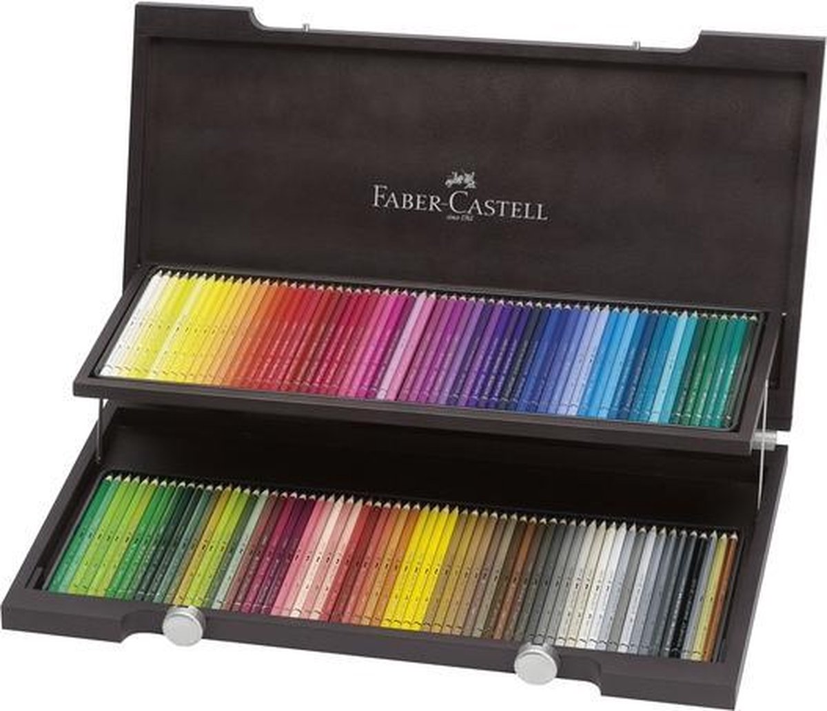 Crayon aquarelle Faber-castell - albrecht durer - boîte en bois 120 pièces - fc-117513