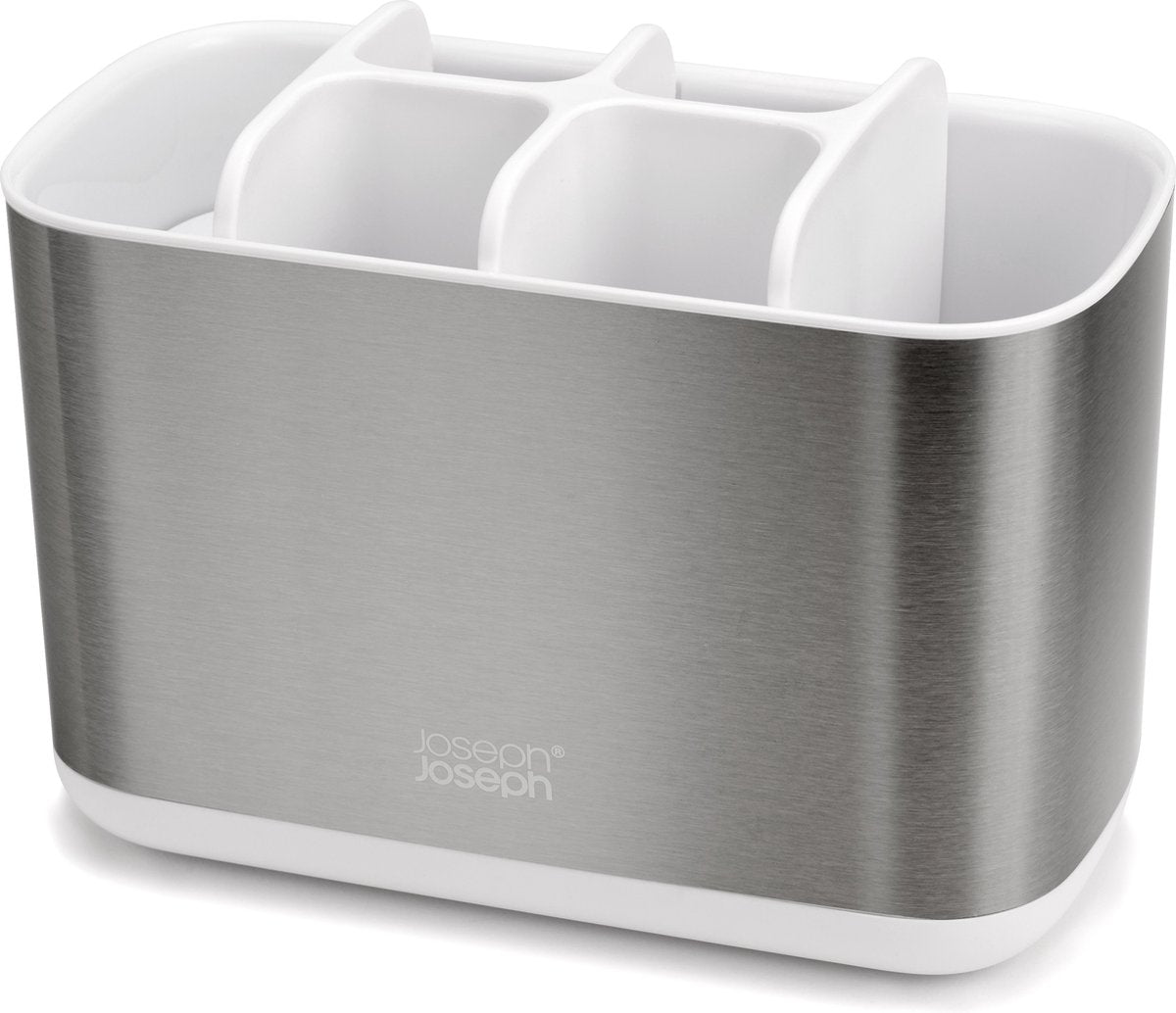 Joseph Joseph Easystore organiseur de brosse à dents en acier grand - blanc -