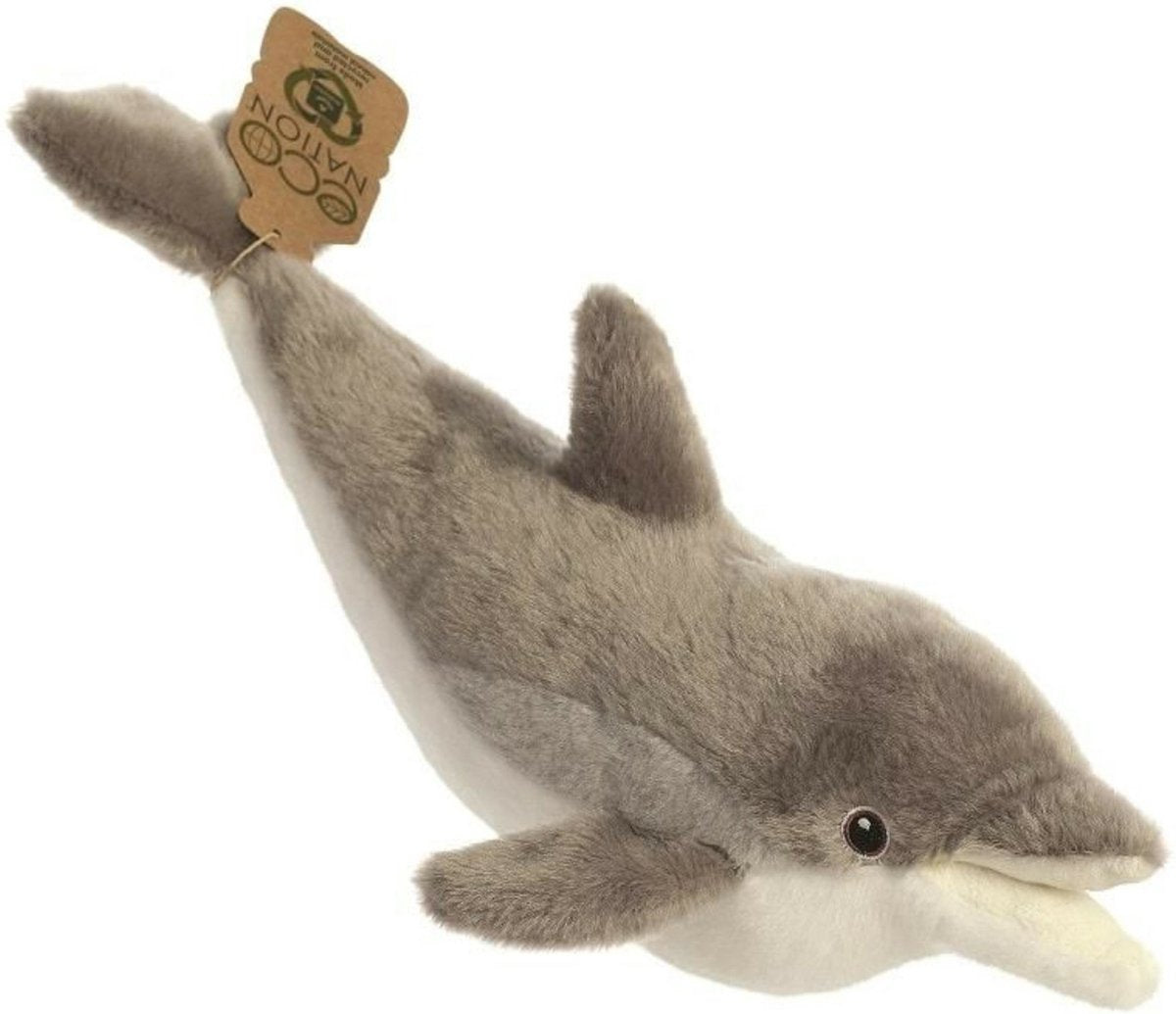 Peluche peluche Eco nation - dauphin - 28 cm