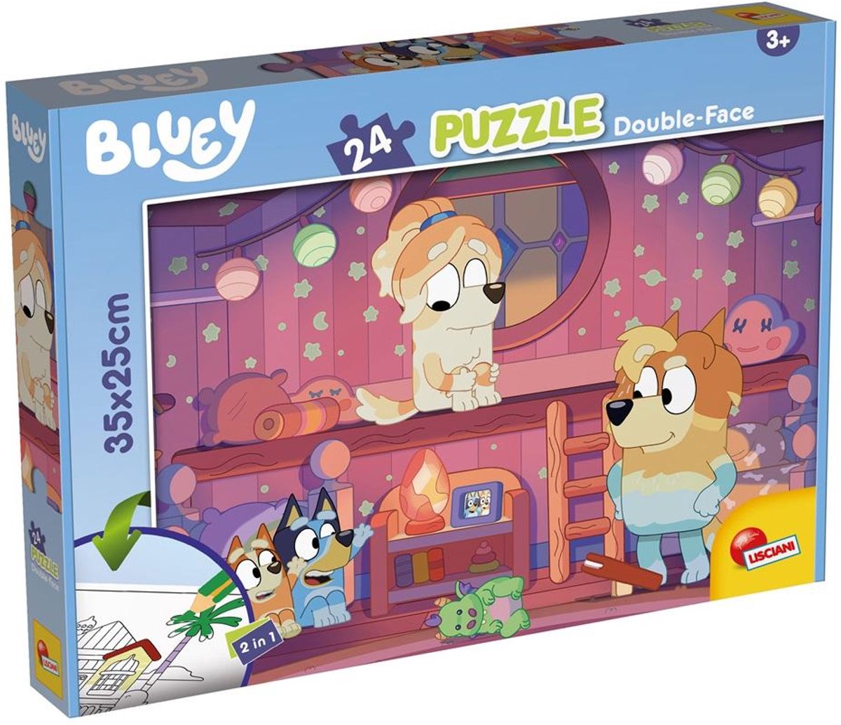 Lisciani bluey puzzle df m-plus 24 l'heure du conte